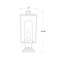 Z-Lite Sheridan 1 Light Outdoor Pier Mounted Fixture, Black And Seedy 594PHMR-533PM-BK - alternate 8